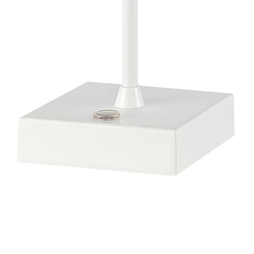 Oscar 12.5" Modern Industrial Rechargeable/Cordless Iron/Acrylic Integrated LED Table Lamp with Ribbed Shade - JONATHAN Y